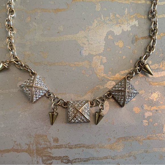 Crystal Stud Necklace - Picture 2 of 2